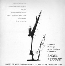 Catàleg «Exposición homenaje de los escultores catalanes a Ángel Ferrant»