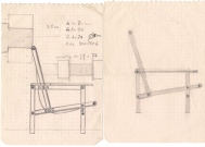 Jaume Sans (esbós disseny cadira)